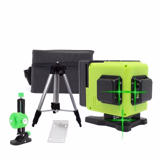 Laser Level 5 Lines 3D Level Self-Leveling 360 Horizontal and Vertical Cross Green Laser Beam Lines